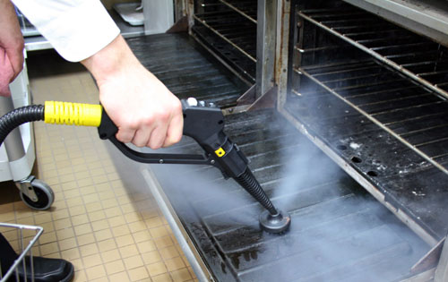 Oven Cleaning with Detailing Brush and Jetsteam or Jetvac Machine Oven Cleaning Light Soiled with Lance Brush