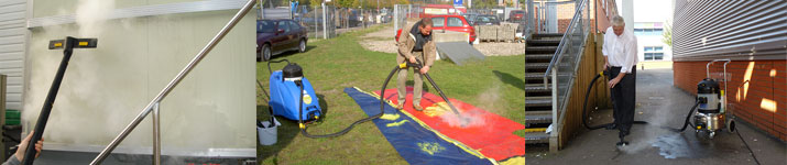 Clean caravan park and campsite surfaces with Duplex Products