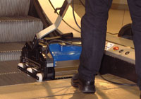 Escalator Cleaning with Duplex Escalator and Floorscrubber Escalator Cleaning with Duplex Escalator and Floorscrubber