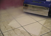 Tiles Cleaning with a Duplex floorscrubber
