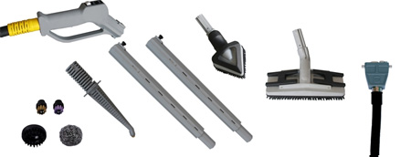 Standard Accessories for Jetvac or Steambox vacuum machines Standard Accessories for Jetvac or Steambox vacuum machines
