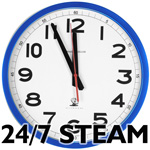 Continuous 24-hour steam produced in large water capacities