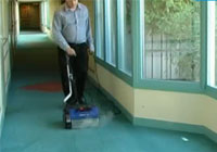 Hard Floors and Carpets Cleaning with Duplex Floorscrubber