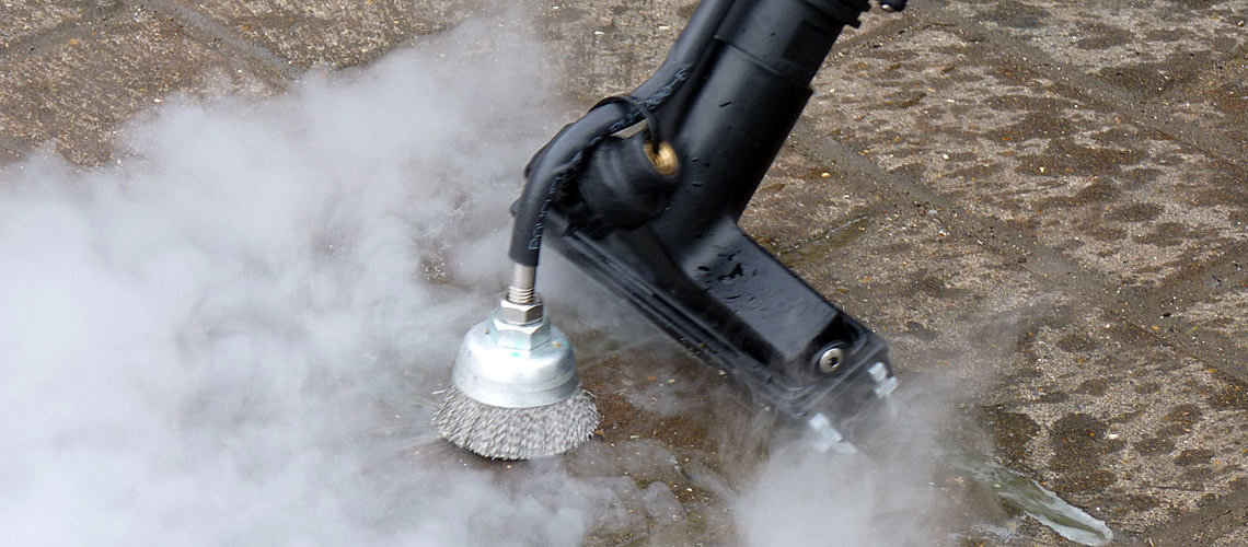 remove dirt, restore cleanliness to transport company public areas with chemical-free cleaning equipment