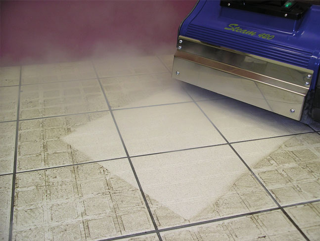 Steam penetrates deep into pores of surfaces