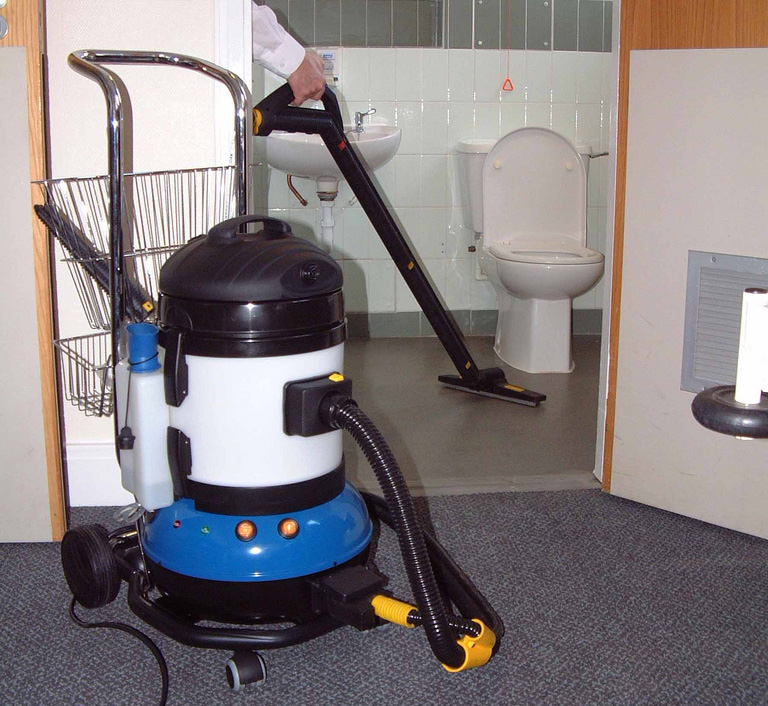 complete bathroom cleaning systems for use in elderly accommodation and retirement homes