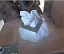 Leather Seat Cleaning with a Jetsteam or Jetvac and a triangular steam brush